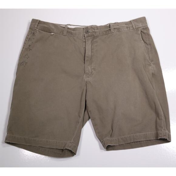 Polo Ralph Lauren Mens Drill Khaki Shorts Military Olive GI Fit Talon Zip 38 x 9 - Picture 1 of 8